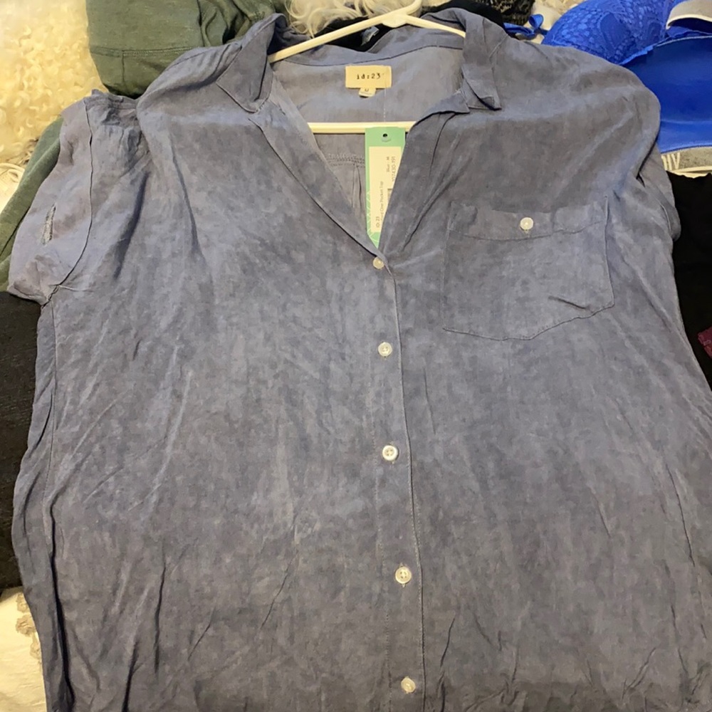 Blue bottoms down shirt